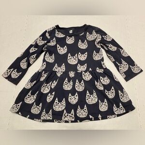 Tea Collection long sleeve cat dress, size 2T